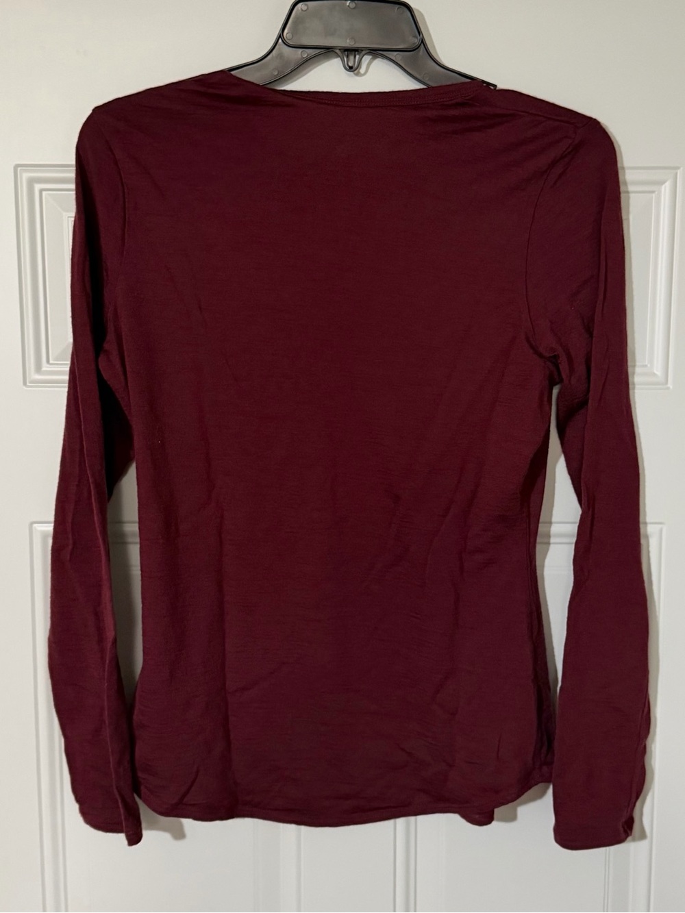 Segments Women's Merino Wool Long Sleeve Top Shirt Merlot Melange small Hiking - Picture 5 of 5